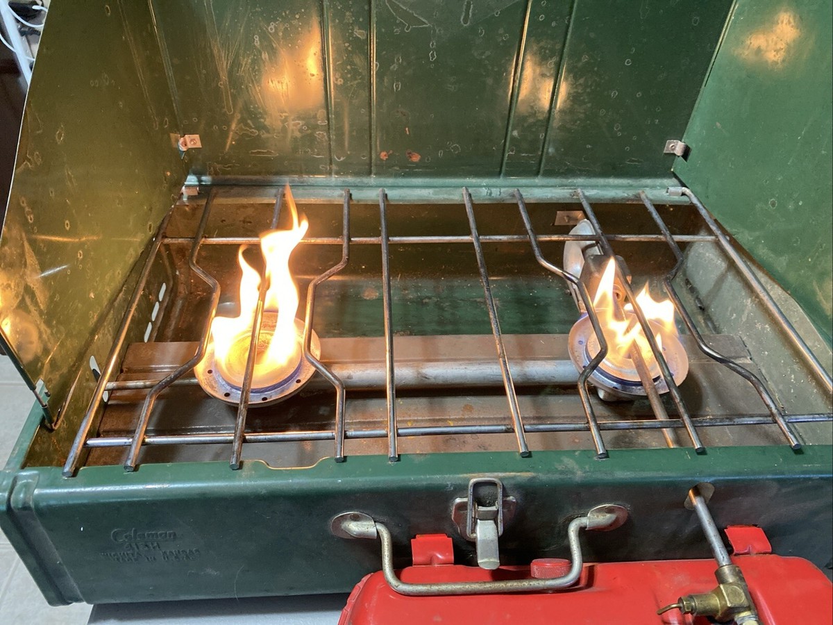 413H Coleman Powerhouse Camp Stove 新品未使用 Vintage 08/93 Coleman The Powerhouse Model 413H 2-Burner