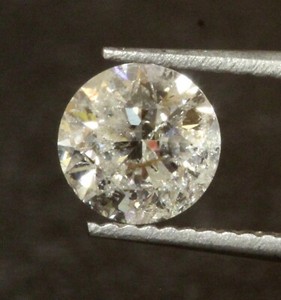 GIA loose certified 1.08ct I3 J round brilliant diamond Very Good Cut