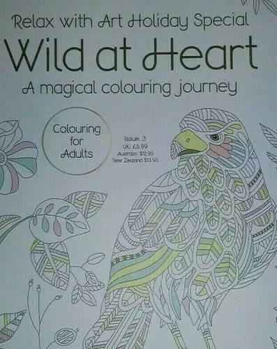 Relax with Art Colouring Book - Wild at Heart | eBay UK