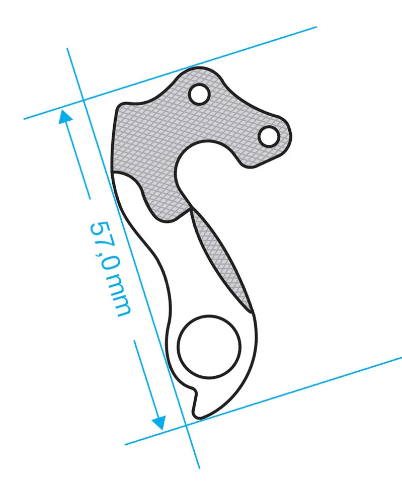 patte de dérailleur arrière vélo alu vtt vtc (gh-045) - Photo 3/4