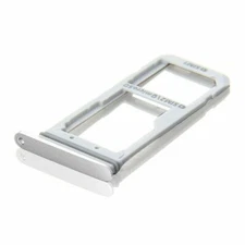 Samsung Galaxy S7 Edge G935 Sim Micro SD Card Holder Tray Replacement Silver