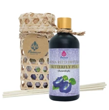 Pannasa Aroma Reed Diffuser Set 3.38 fl oz [Butterfly Pea] Lasts 60+ Days