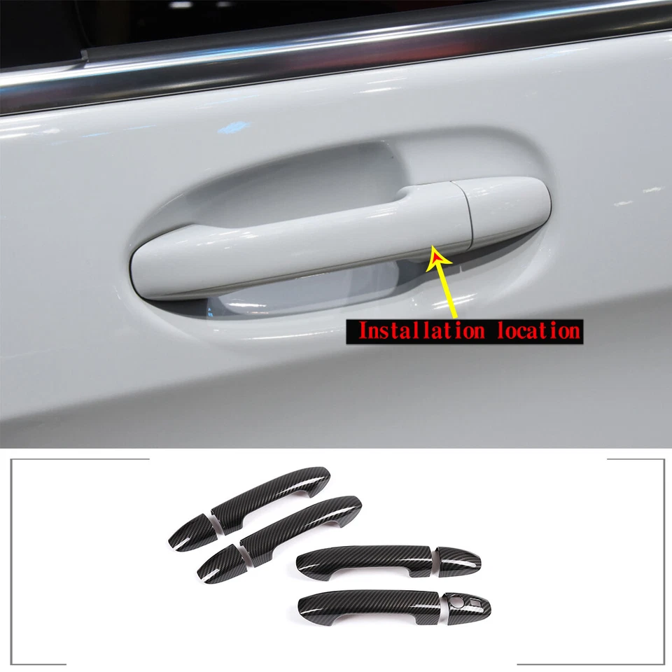 Cubierta decorativa de mango exterior ABS de 8 piezas para Mercedes-Benz Clase V 2015-2021 - Imagen 2 de 4