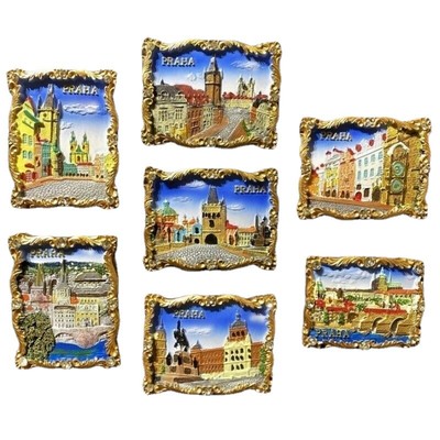 Central Europe The Czech Republic Prague（Capital）Landmark Refrigerator Magnets