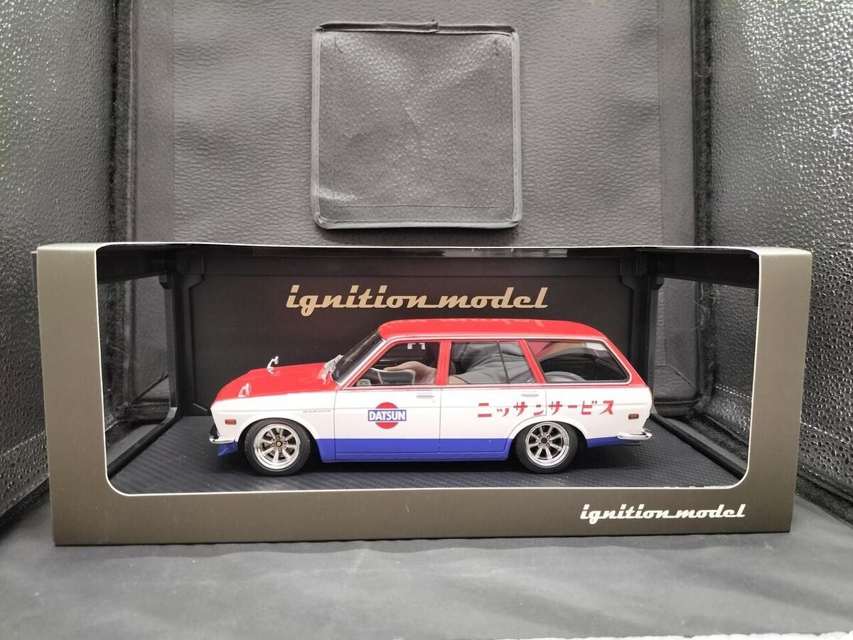 1:18 Datsun Bluebird (510) Wagon -- Red/White/Blue 1:18 Datsun Bluebird (510) Wagon -- Red/White/Blue