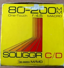 Soligor C/D - 80-200MM, One-Touch f/4.5 f/22 Macro Lens - Nice/Free Ship