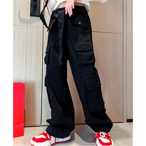 Kids Boys' Cotton Cargo Jogger Pants with Pockets Athletic Sports Sweatpants - Picture 46 of 57