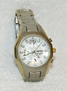 SEIKO Men's 7N89-5000 Water Resistant 50m Stainless Steel Watch - It Works  | eBay