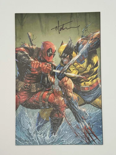 DEADPOOL & WOLVERINE WWIII #2 SIGNED Tyler Kirkham Virgin Var Unknown