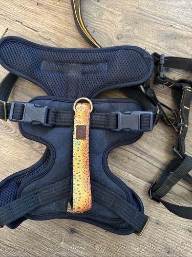 Top Paw Comfort Dog Harness Navy Small & Kurgo Black Small - Picture 2 of 3