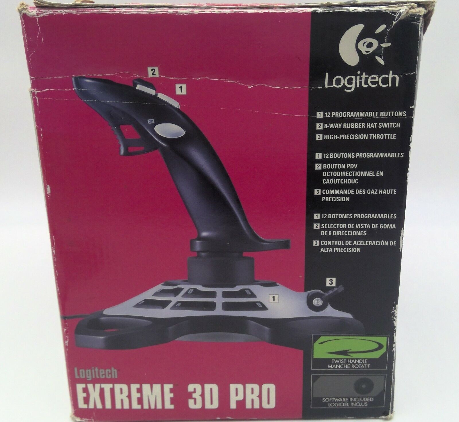 Logitech Extreme 3D Pro Joystick for Windows/Mac new open box 97855018113