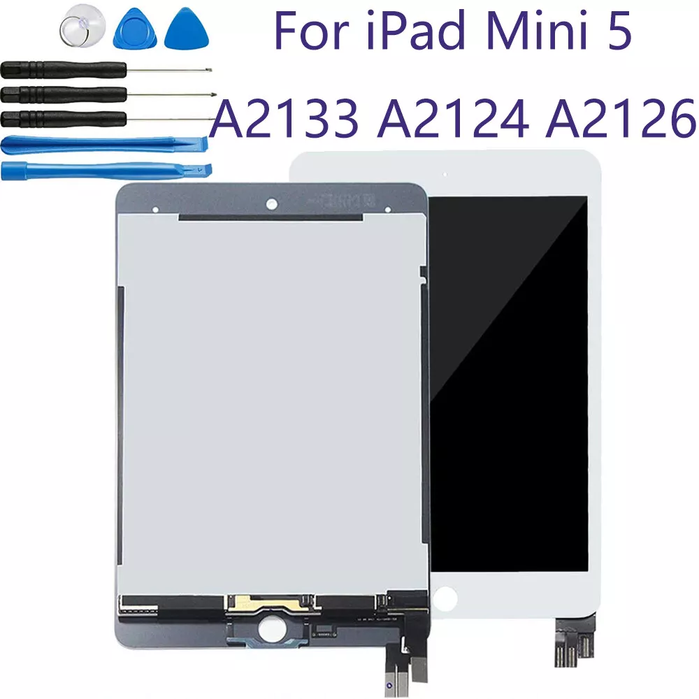 For iPad Mini 5 A2133 A2124 2126 Display LCD Screen Touch Assembly Replace  White