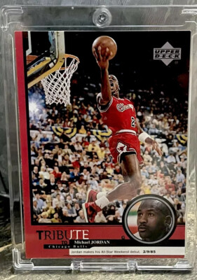 Michael Jordan Card - 90's REVERSE DUNK RARE SP INSERT - BULLS