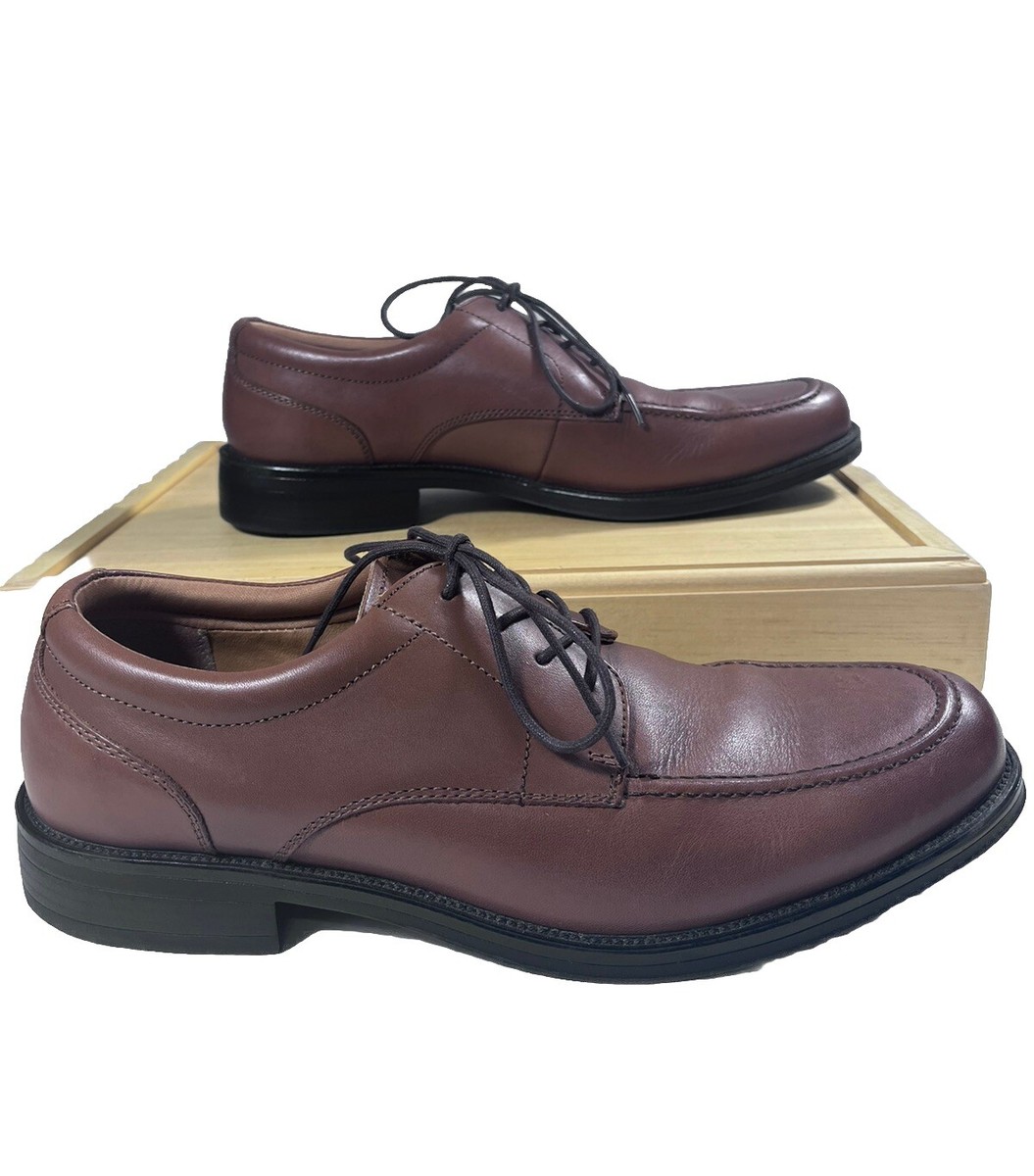 GH Bass Sheldon Mens 9M Brown Leather Oxford Lace Up Dress Shoes 2417-261 Mens G H Bass & Co Sheldon Dress Oxford Shoes Brown Leather  main image 4