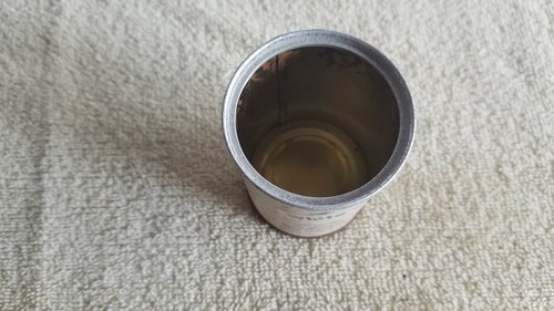 Mishek Correction Fluid Tin Waseca Minnesota USA Vintage 2-7/8" Tall 2-1/8" Dia - Zdjęcie 4 z 9