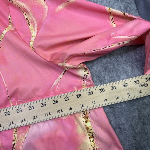 Fly Curvy Women’s Top Kimono Sleeves Tunic Pink/Gold Size XXXXL (4XL) - Picture 10 of 16