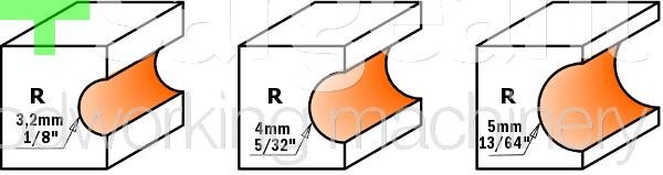 CMT 762 Edge Fluting Router Bit  R-3.2 S-6  D-16 Price is Inc VAT@20%