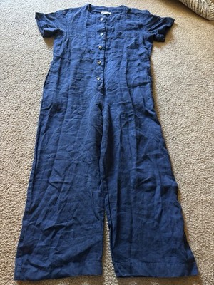 HANSEL FROM BASEL Jumpsuit Size 3/ Large Linen Blend Wide leg