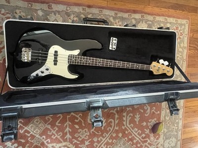  Fender American Jazz Bass Longhorn Black 1993  W hard case 