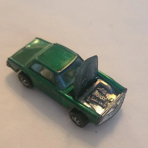 Hot Wheels Redline Mercedes Benz 280SL 1969 Green Diecast Car 1:64 Opening Hood