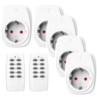 Hbn 5X Funksteckdosen Mit 2 Fernbedienungen, 16A/3.680W Ferngesteuerte Stecker S