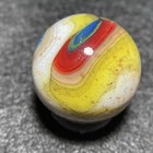 D.A.S Marbles-Hawkeye-SeanBlue&Green/Blood Red/Canary Yellow Swirl(.73") — photo 9