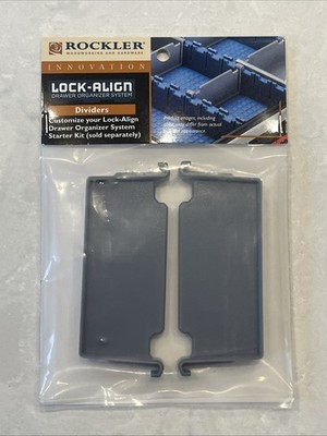 Rockler Lock-Align 2-Pack Dividers Drawer Organizer System New Lot Of 10
