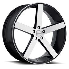 20x8.5 Cavallo Clv-5 Gloss Black Machined Wheels 5x4.5 35mm Set Of 4