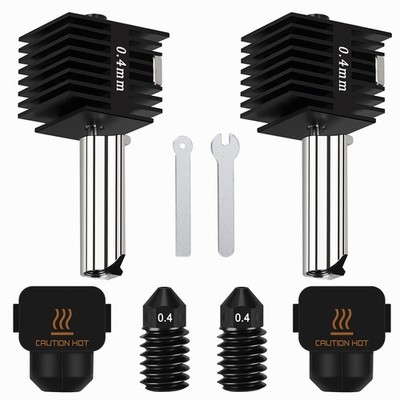 2PCS 0.4mm Hotend Kit for Bambu Lab A1/A1 Mini, 3D Printer Parts 0.4mm+0.4mm 