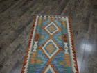 Authentic Afghan Chobi Vegetable Kilim Rug Tribal Geometric Desig Rug 2.5x6.5 Ft — photo 7