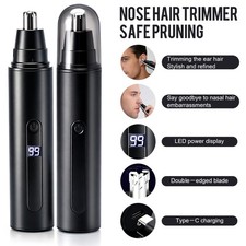 USB Rechargeable Nose Ear Hair Trimmer-Electric Clipper for Efficient Grooming