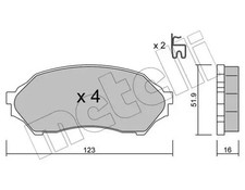 Plaquette de frein Mazda 616