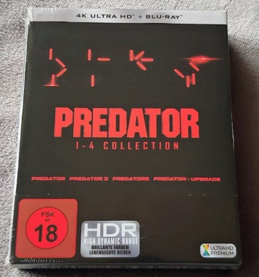 PREDATOR 1-4 COLLECTION 4K UHD + BLU-RAY ERSTAUFLAGE IM SCHUBER RAR OOP NEU