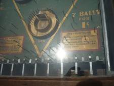 Epoche D. Gottlieb 1931. Flipper Baffle Ball 1c Penny Machine Trade Stimulator