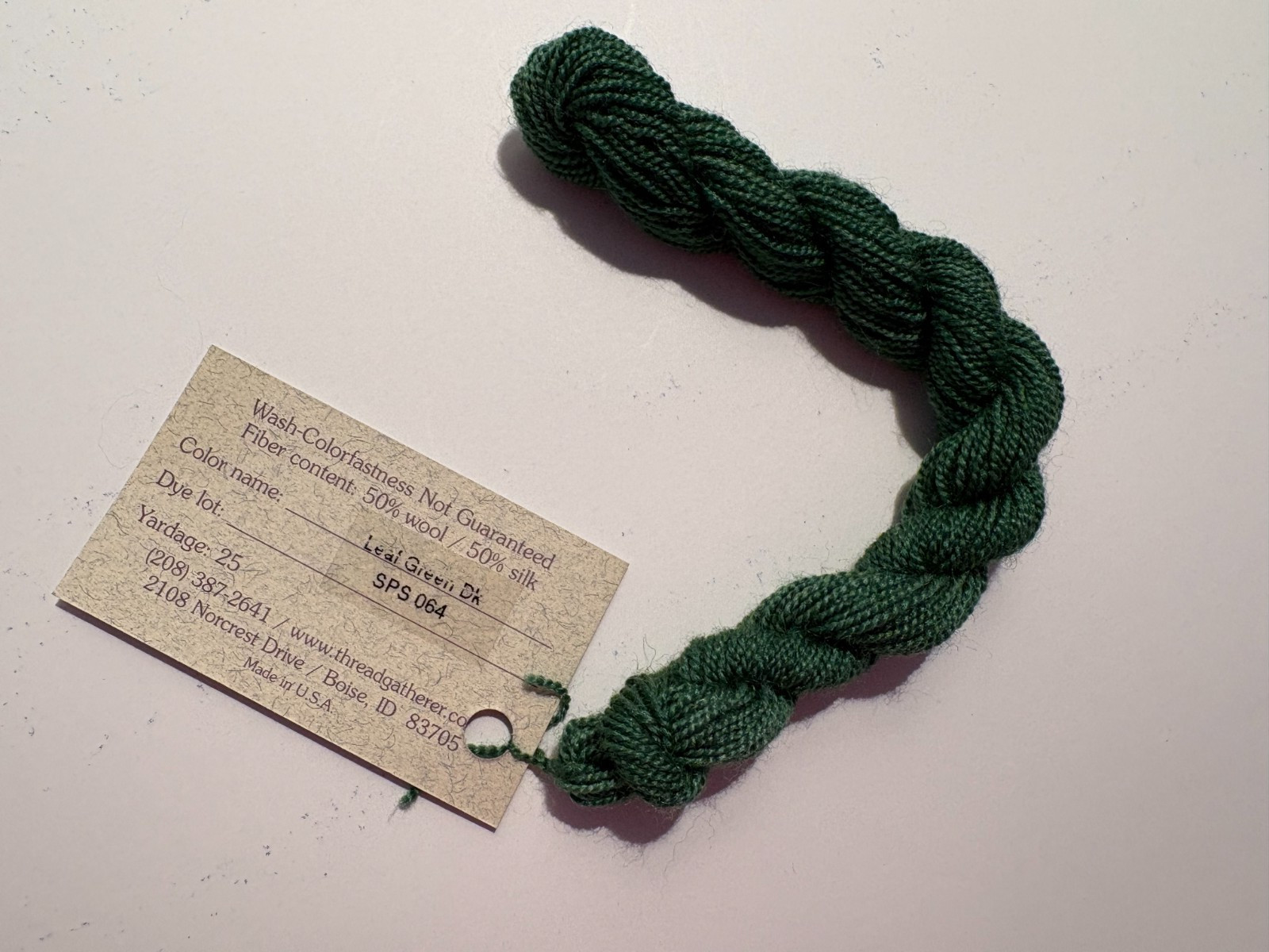 The Thread Gatherer - Sheep's Silk -  Silk & Wool- Needlepoint Thread - You Pick