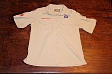 Boy Scouts of America BSA Women's Shirt Tan Medium Vented Poly Microfiber