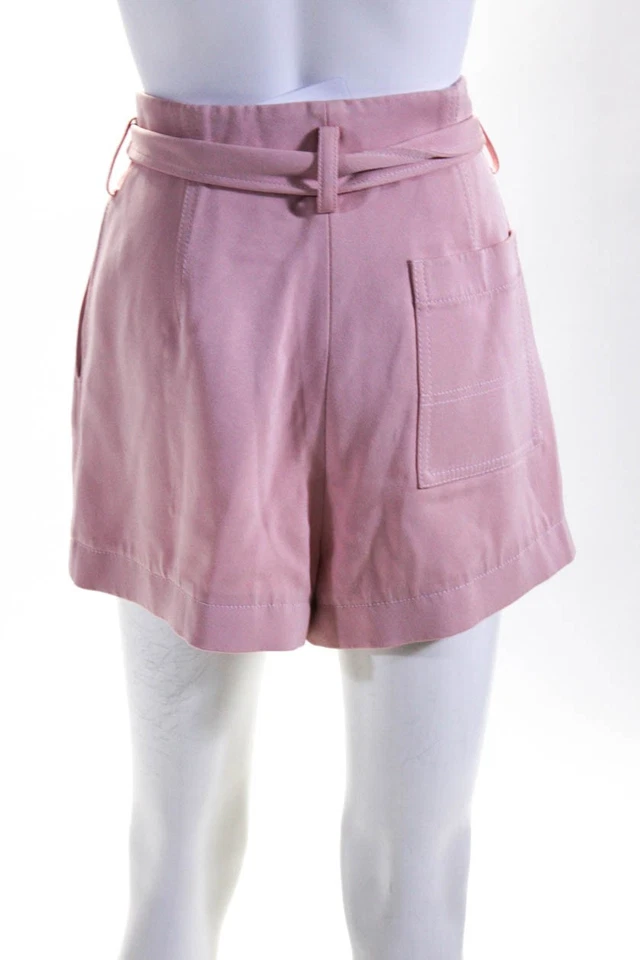 Женские структурированные шорты 3.1 Phillip Lim розовые с высокой талией размер 2 12374995 - Изображение 3 из 4