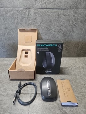 Logitech MX Anywhere 3S kompakte kabellose Maus, schnelles Scrollen, 8K DPI schwarz 