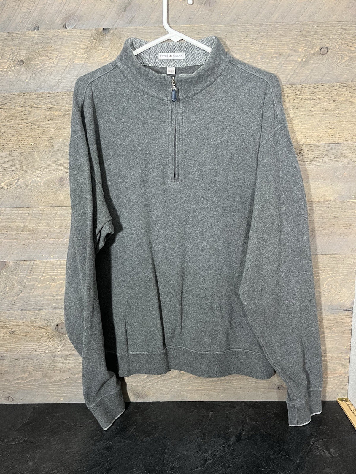 Peter Millar Golf Large Gray Pullover Sweatshirt … - image 1