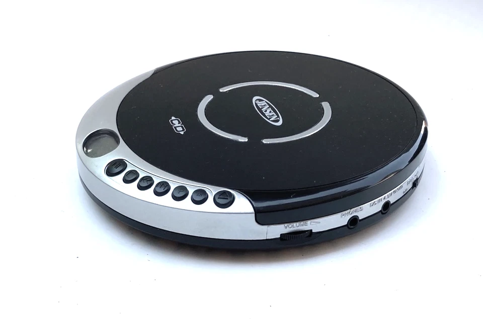 Tested & Working JENSEN DISCMAN PORTABLE CD PLAYER BLACK MODEL CD-60C 2014 - Image 2 of 4