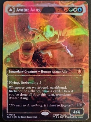 Avatar Aang (Raised Foil) Avatar: The Last Airbender Foil for sale