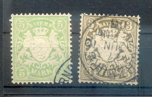 Bavaria 69/70x LOT USED 80EUR (y71918) Stamps Stamp