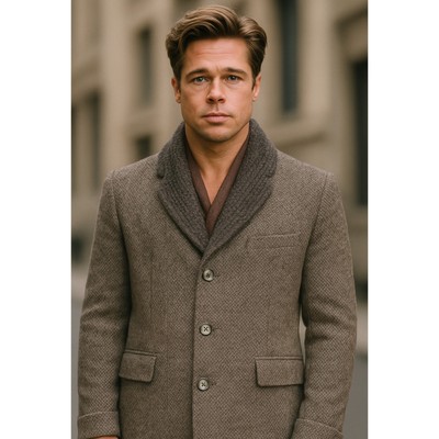 Paul Smith Wool Camel Hair Overcoat Gray Made In Belgium Fall Winter Designer L