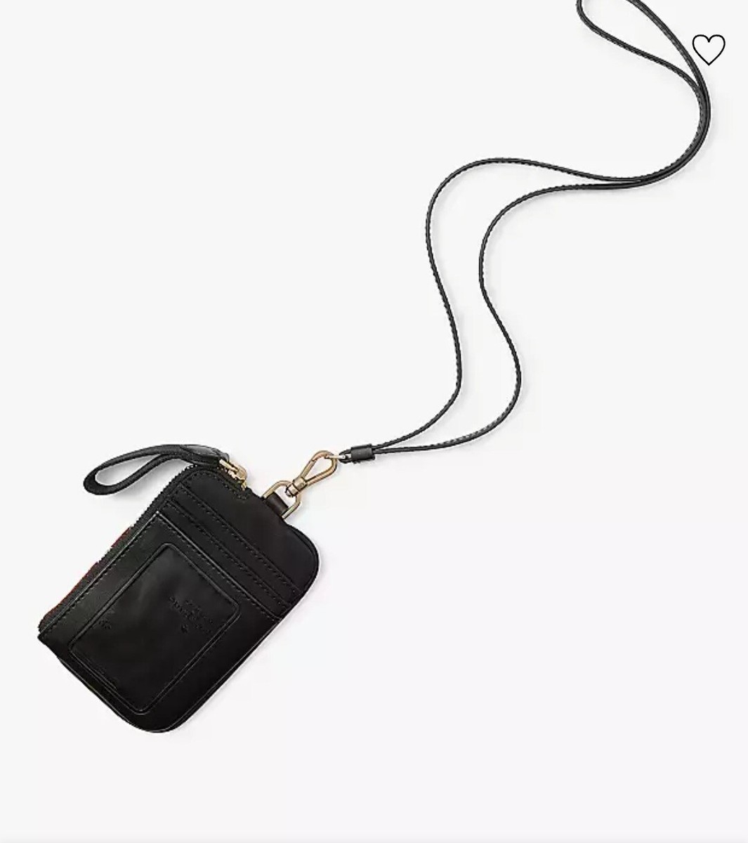 KC630 Kate Spade★Chelsea Cardcase Lanyard★カード入れ 🌸NWT KATE SPADE Chelsea Black Card Case Lanyard ID Multi