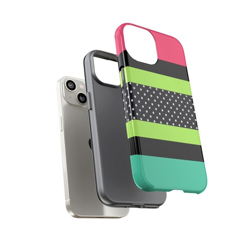 90s Neon & Polka Dots Tough phone Case for IPhone, Samsung Galaxy, Google Pixel - 第 64/287 張圖片