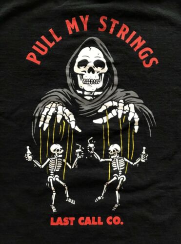 Pull My Strings Last Call Co. T-Shirt, Black, Size