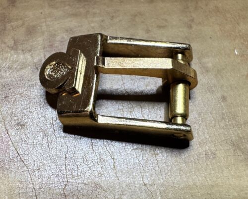 Omega 8 MM Fibbia Vintage Placcata Oro - Foto 3 di 6