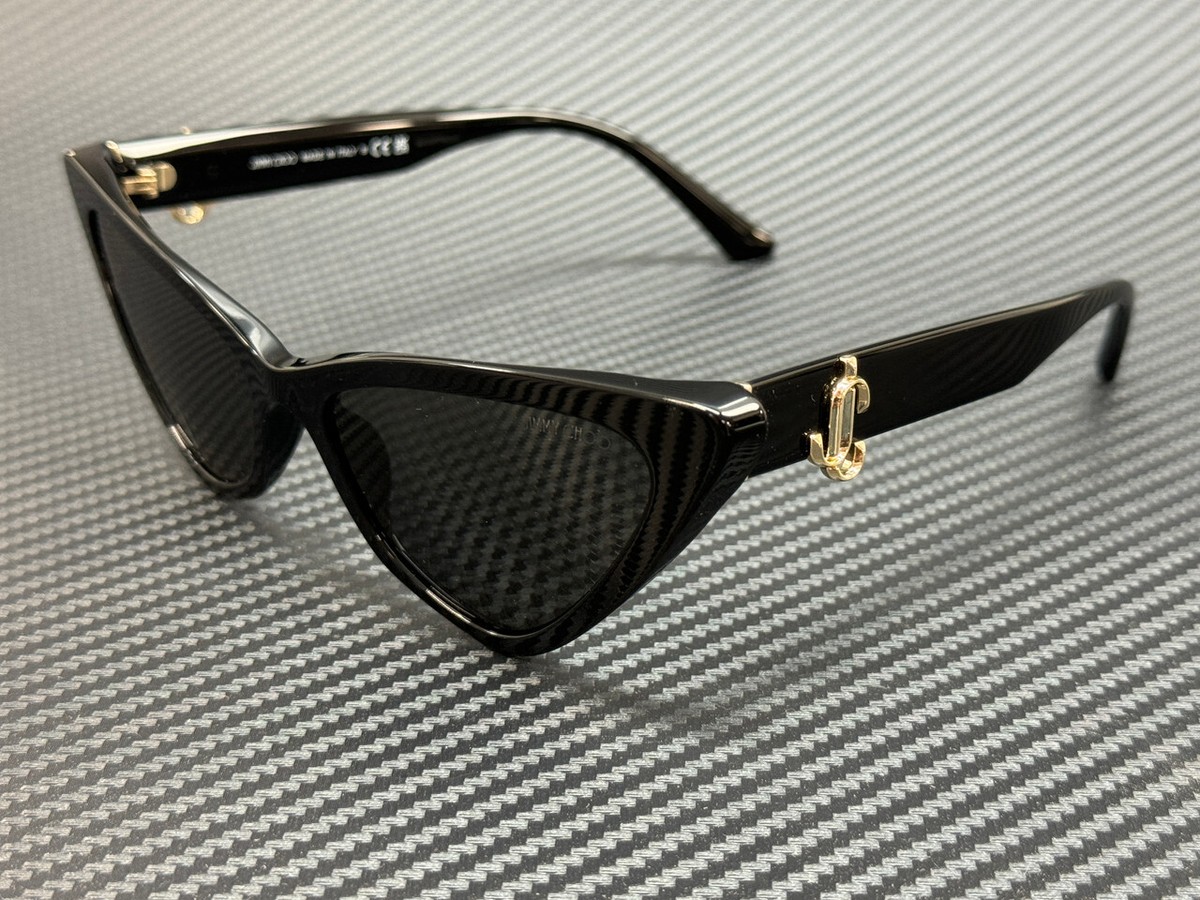 JIMMY CHOO ブラック キャットアイ サングラス Sol | Black Cat Eye Sunglasses | JIMMY CHOO