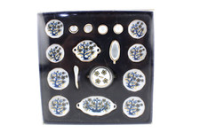 MINIATURA DA COLLEZIONE Set Servizio in porcellana Caffè Piatti Vassoio Zuppiera