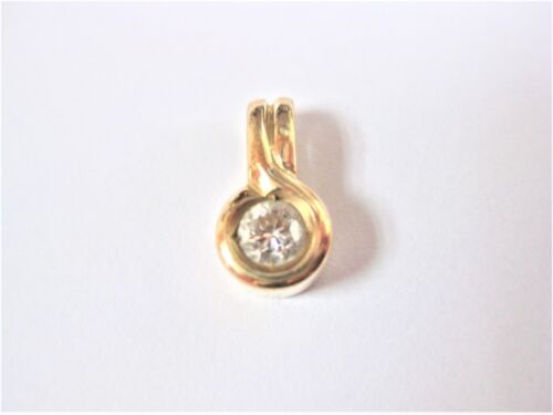 Small Pendant Gold 585 With Brilliant, 1,29 G - Picture 1 of 3